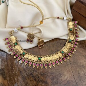 Kaasu stones necklace set | Kerala style