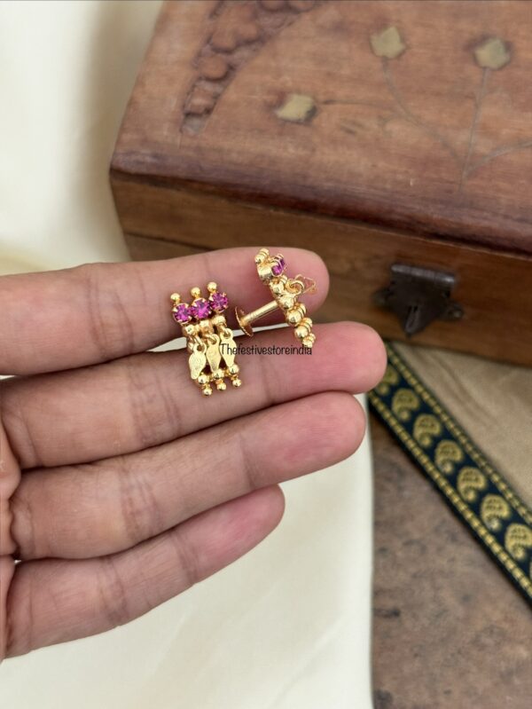 Micro gold ELAKKATHALI earrings | Kerala style