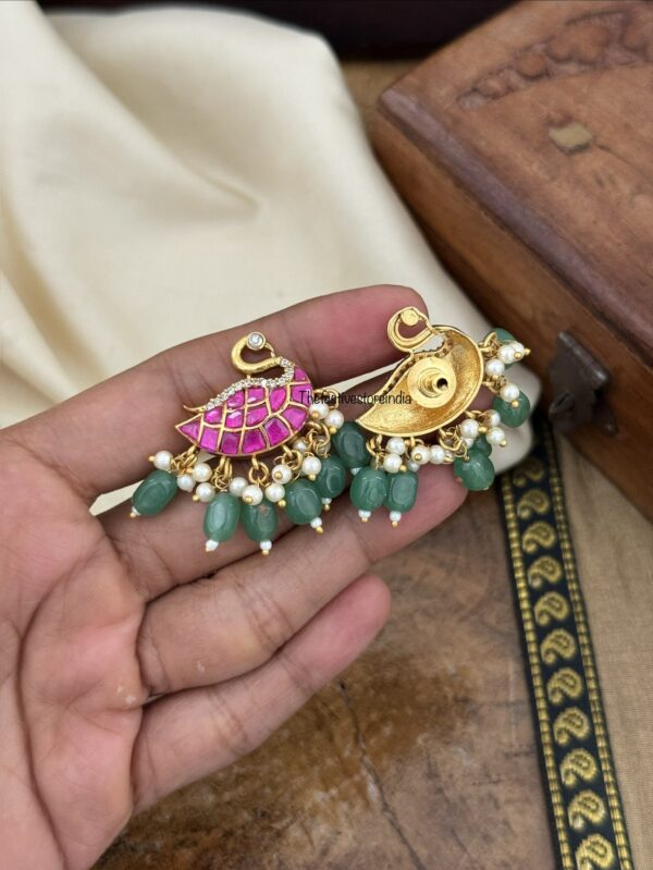 Jadau Swan earrings