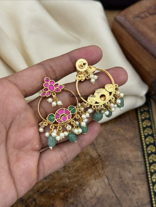 Jadau Chaandbali earrings | Baali | Contemporary