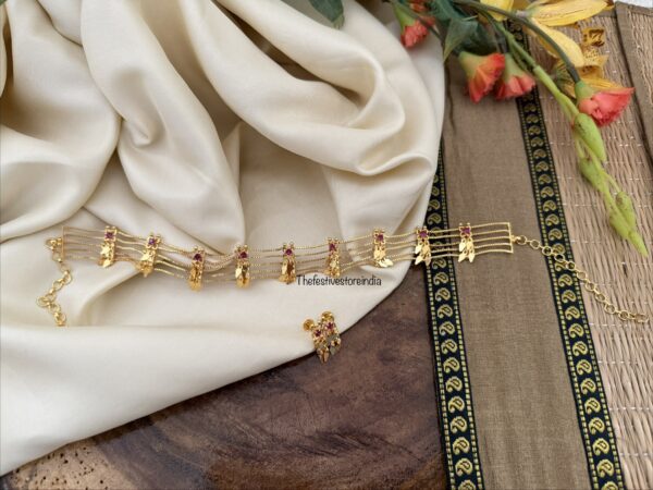 Micro gold designer Elakkathali choker with screwback earrings | Kerala Style