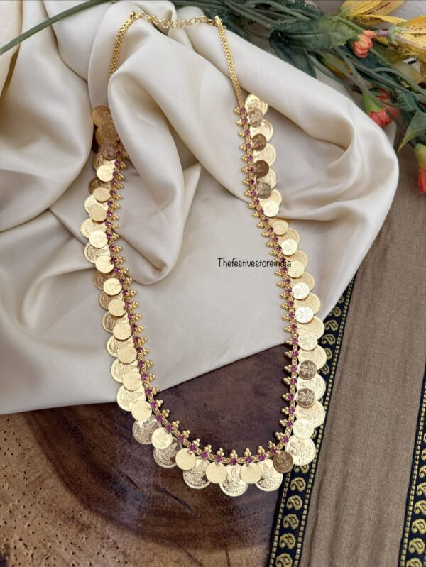 59cms Micro gold double coin haaram | Unique