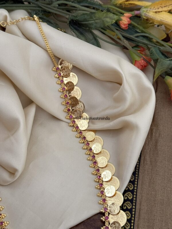59cms Micro gold double coin haaram | Unique