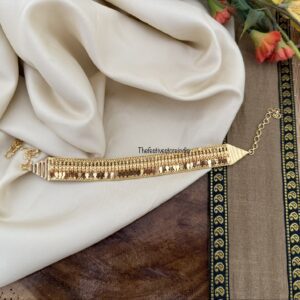 All gold micro gold Elakkathali choker