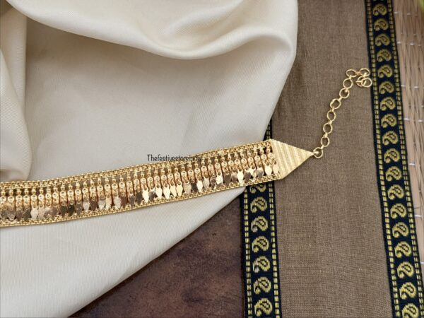 All gold micro gold Elakkathali choker