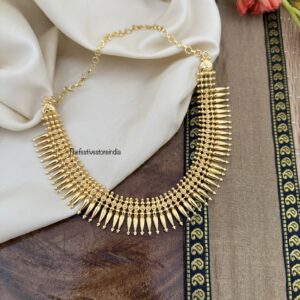 Micro gold mulla mottu necklace | Spike design