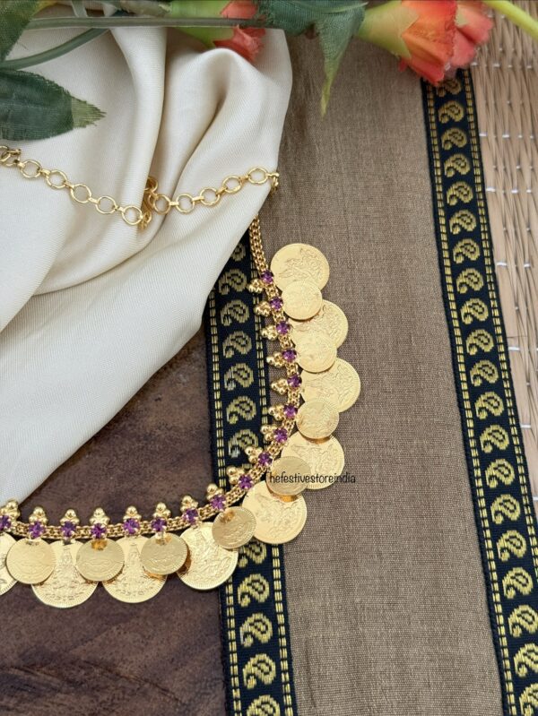 Micro gold double coin necklace | Unique