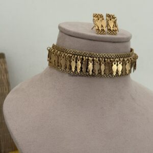 Matte gold finish elakkathali choker set | Kerala design