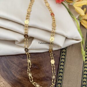 59cms gold look kaasu haaram | Long chain | Haara | Kerala design