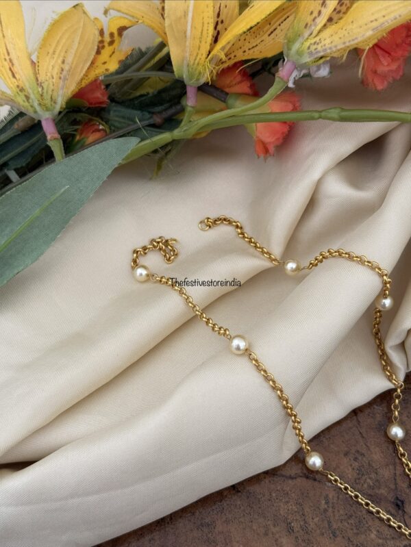 Classic Jadau pendant chain | 44cms