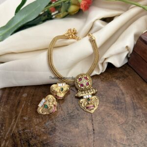 Unique fusion necklace set