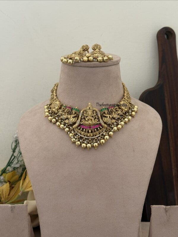 Nakshi lakshmi necklace set | Bridal | Temple