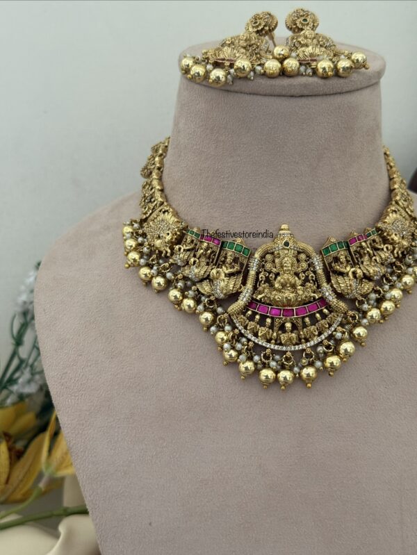 Nakshi lakshmi necklace set | Bridal | Temple