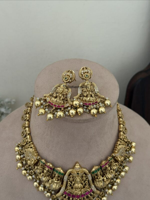 Nakshi lakshmi necklace set | Bridal | Temple