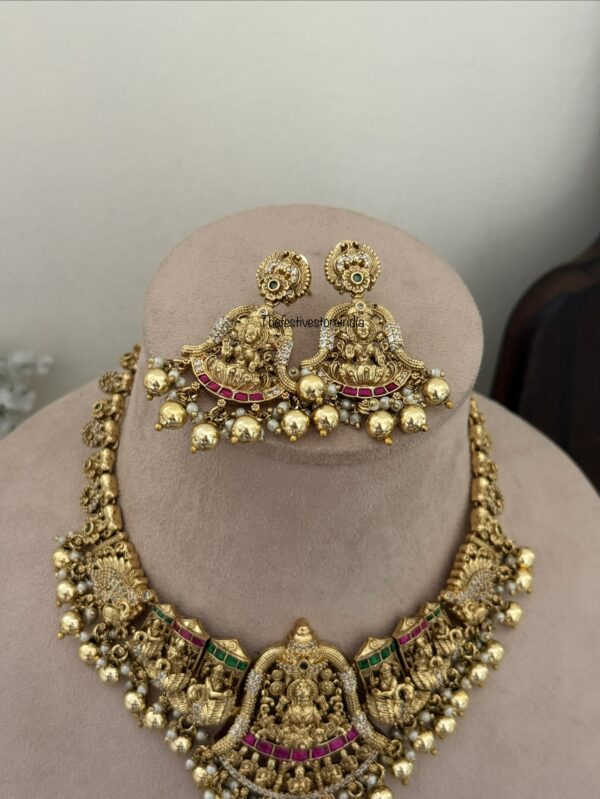 Nakshi lakshmi necklace set | Bridal | Temple