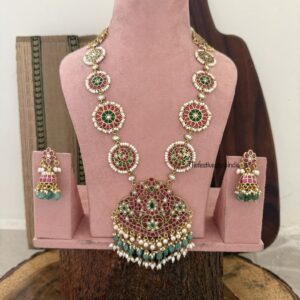 Jadau non idol classic haaram set | Bridal | 45-46cms