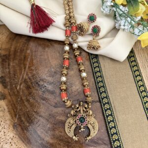 Coral haaram set | 46cms | Haara