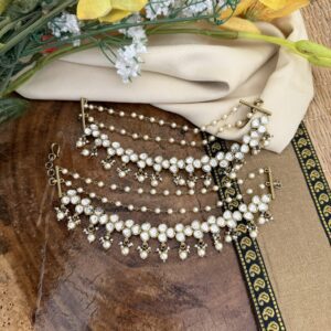 Moissanite stone ear chain | maatil | Bridal | Champasaralu