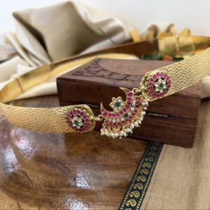 Jadau stones chand mopp Hipbelt | Bridal | Bridesmaid | Premium