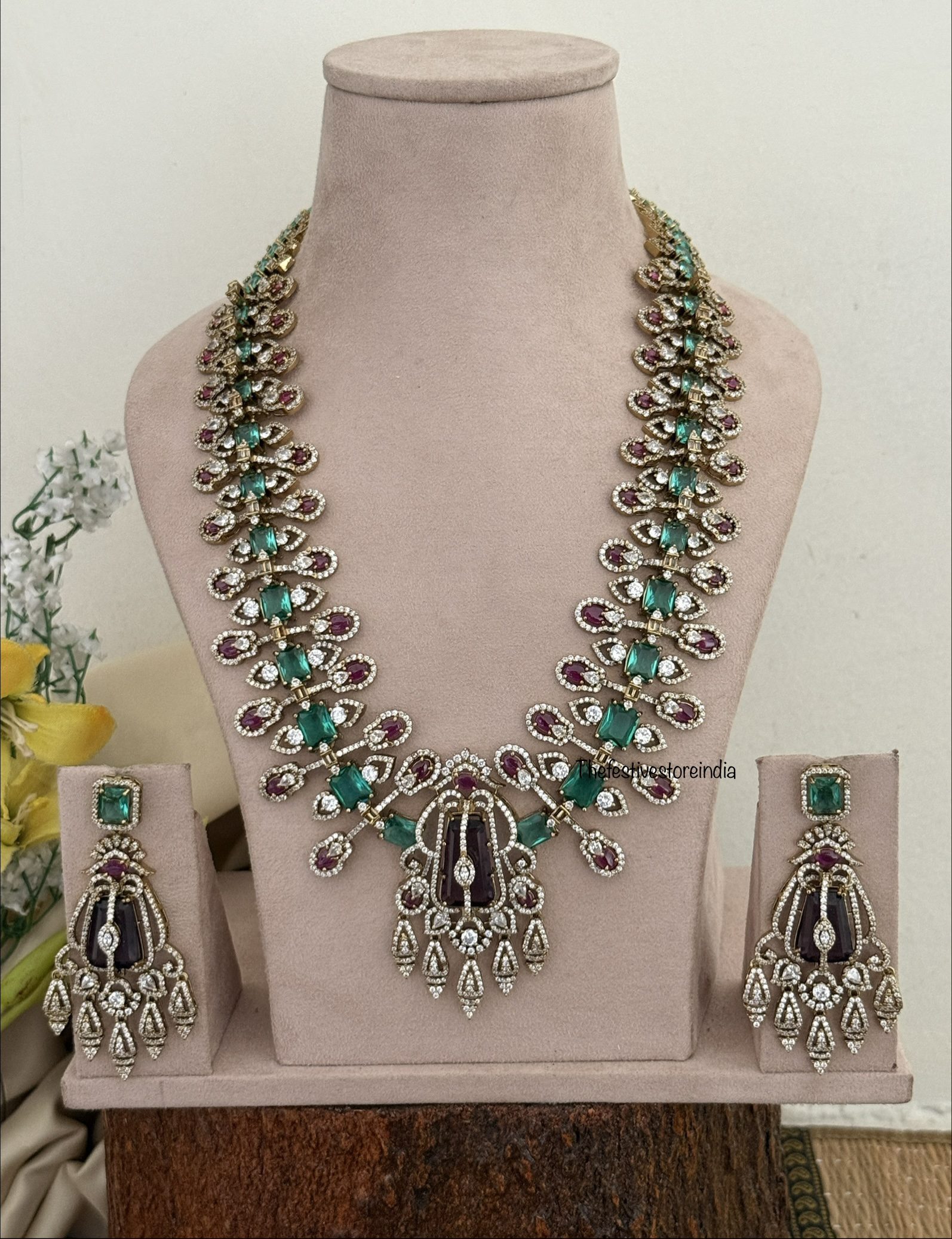 Statement Victorian AD haaram set | 50cms | Haara