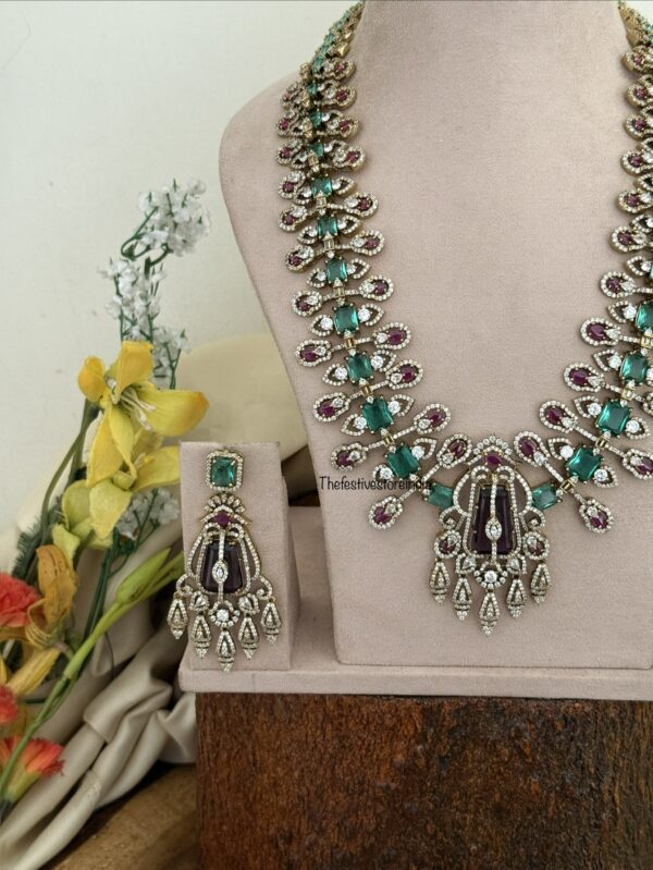 Statement Victorian AD haaram set | 50cms | Haara