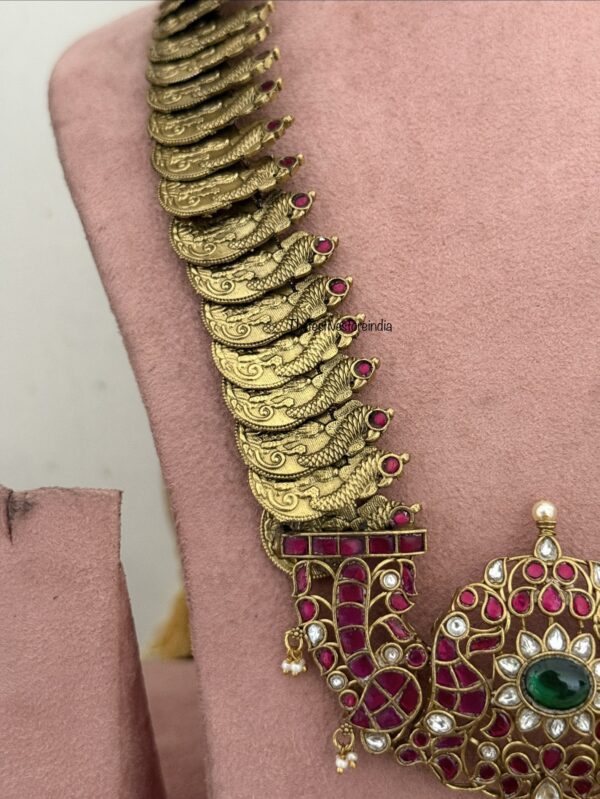 50cms Traditional kaasu with big pendant haaram | haara | Bridal