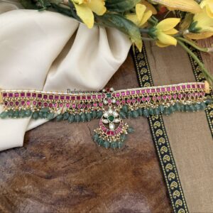 Jadau non idol classic knit choker | Bridal