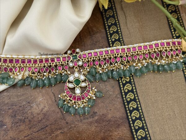 Jadau non idol classic knit choker | Bridal