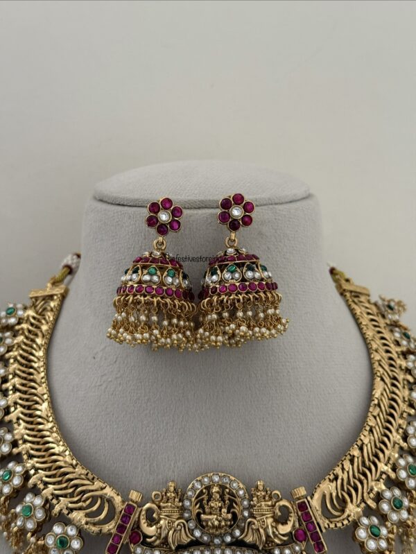 4 in 1 Grand Jalebi chain reversible necklace set | Heavy
