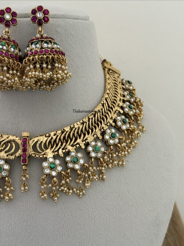 4 in 1 Grand Jalebi chain reversible necklace set | Heavy