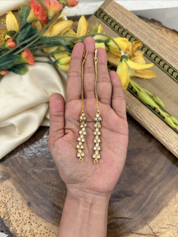 Diamonds straight maati | ear chain | Maatilu