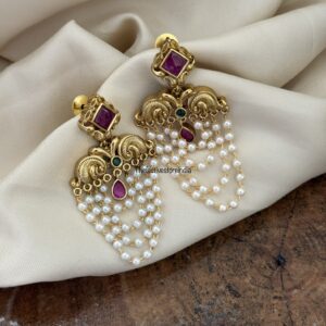 Trending pearl drops earrings