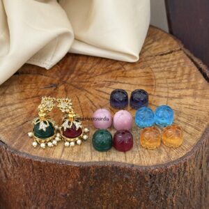 6 in 1 changeable stone jhumka | Trending
