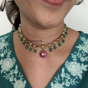 2 in 1 Reversible Jadau necklace