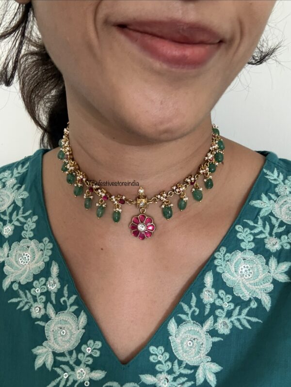 2 in 1 Reversible Jadau necklace