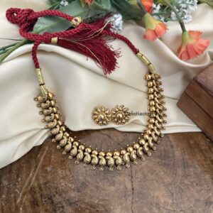 Mango necklace set - Maharashtrian style