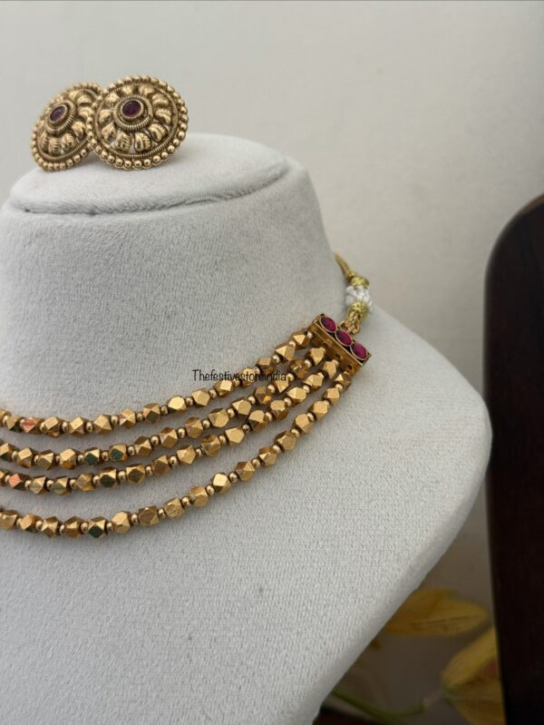 Ashtapatti gundu maala set - 4 layer