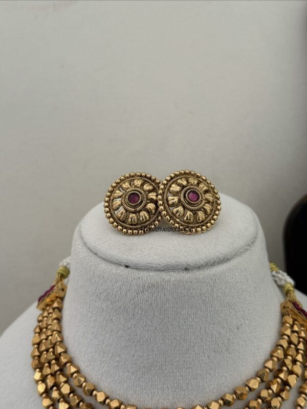 Ashtapatti gundu maala set - 4 layer