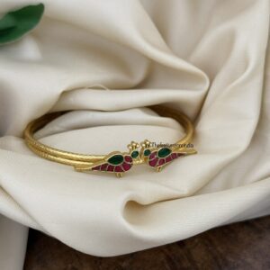 Openable Jadau parrot kada | Adjustable | Single pc