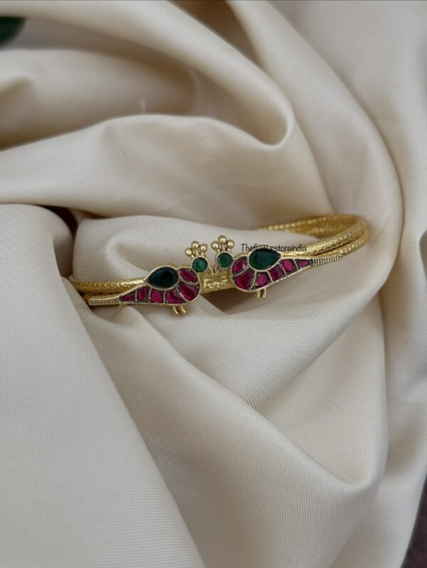 Openable Jadau parrot kada | Adjustable | Single pc