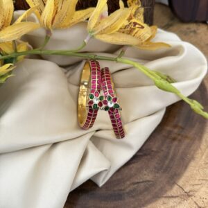 2-7 size Jadau floral openable bangles