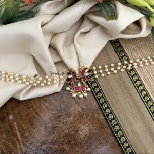 Jadau pearls chand choker | Red