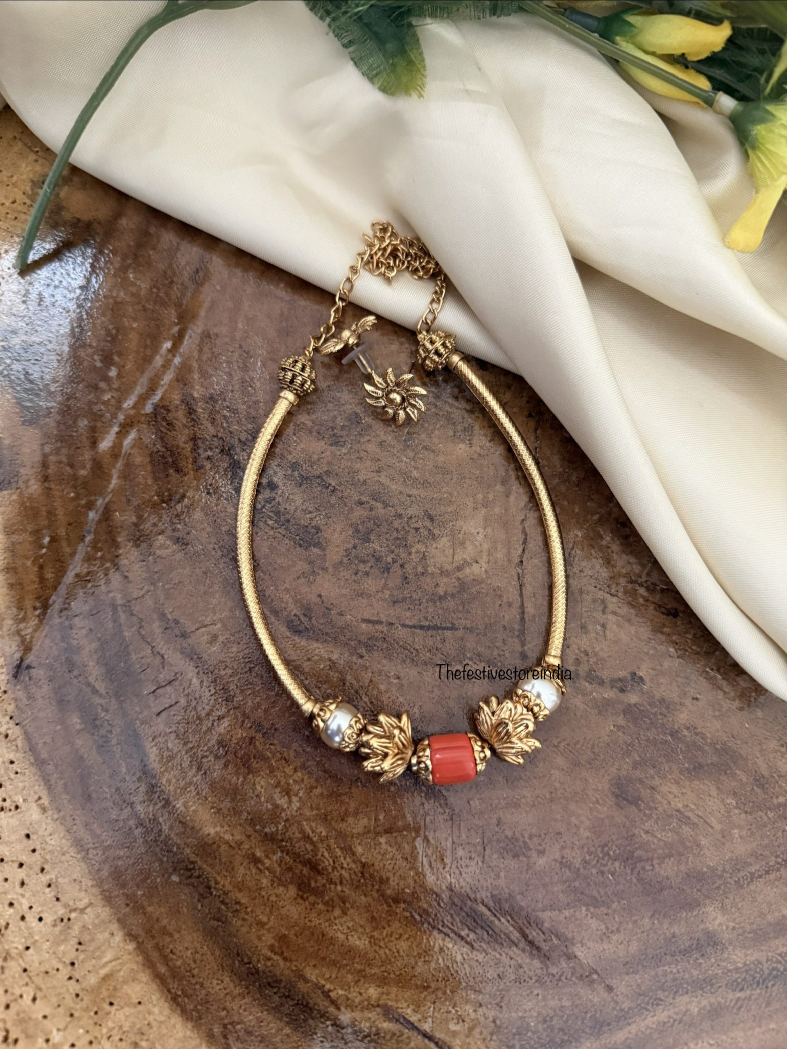 Coral kanti set