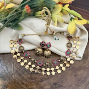 2 layer kemp kaasu necklace set