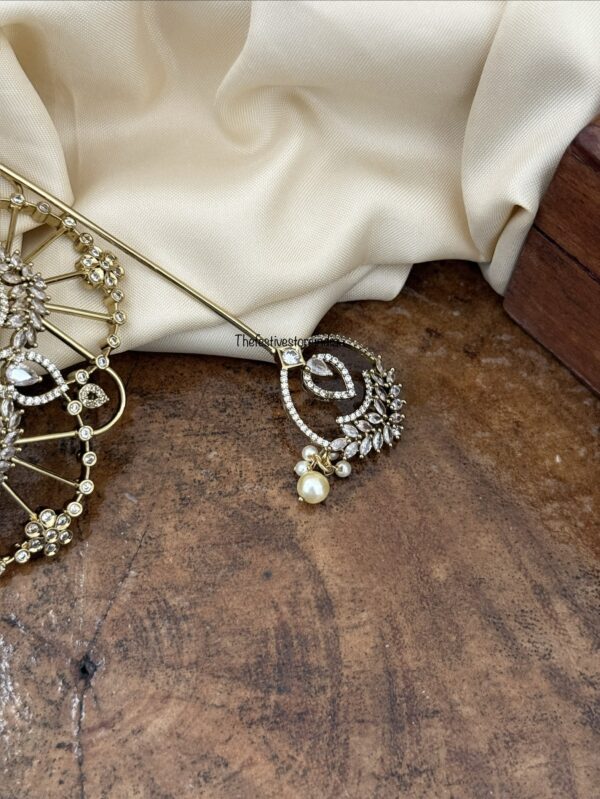 Designer diamond Bun cage