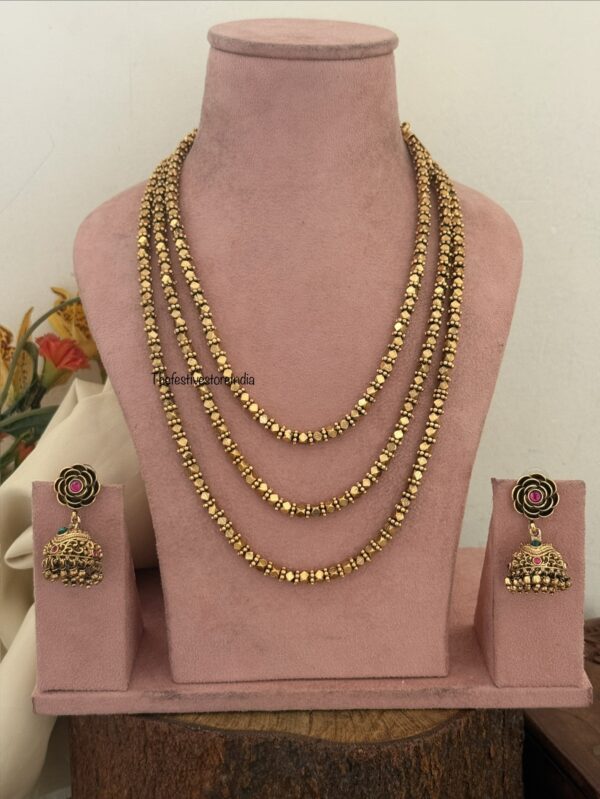 Ashtapatti 3 layer haaram set | Haara | 48cms