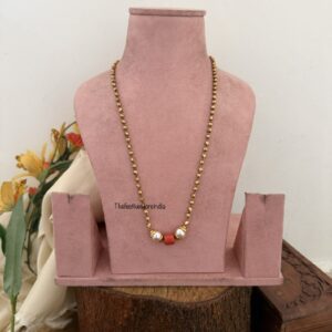 44cms single coral chain