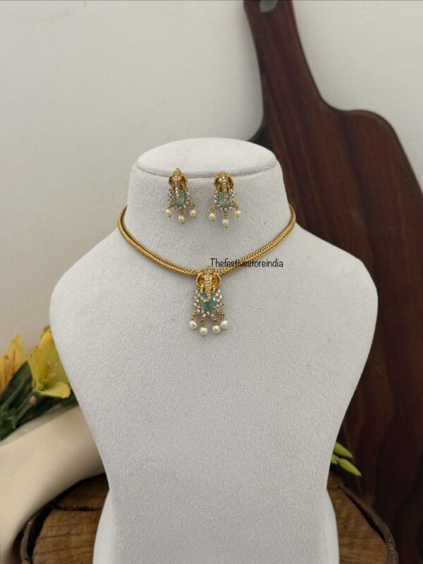 Kids friendly mint stone Ganapa set