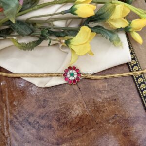 Jadau Simple floral mopp choker