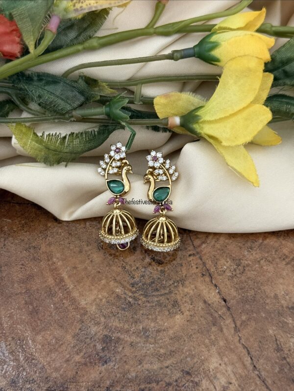 Simple Navilu jhumkas